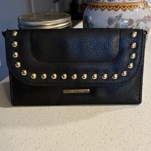 Rampage Black Studded clutch minimalist indie sleaze